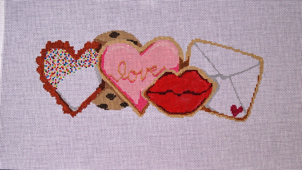 Valentine's day cookies row