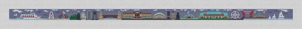 Chicago Skyline Belt Canvas