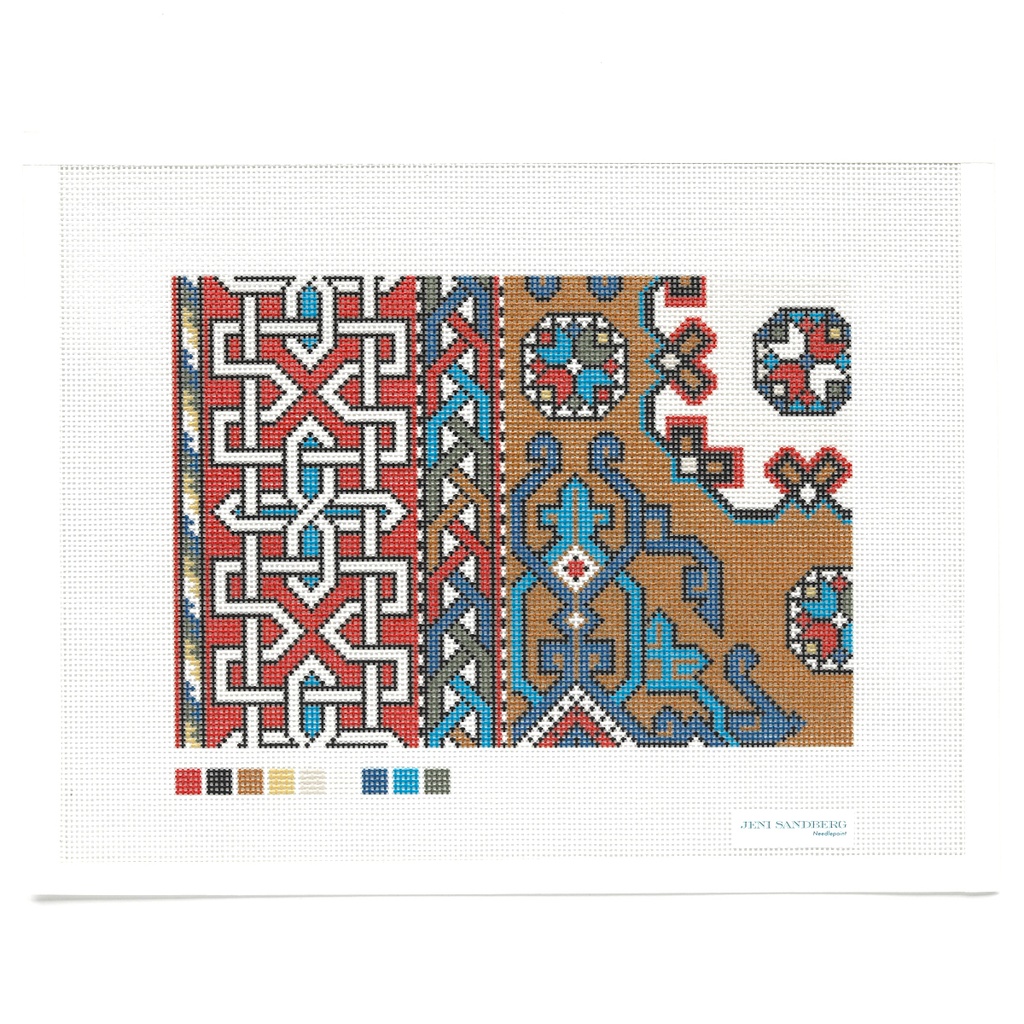 Holbein Clutch - Red/Brown