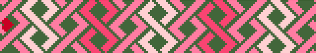 Hicks key fob - pink and green