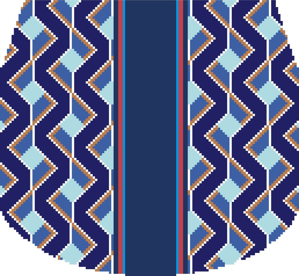 Zig Zag Geometric Purse Flap