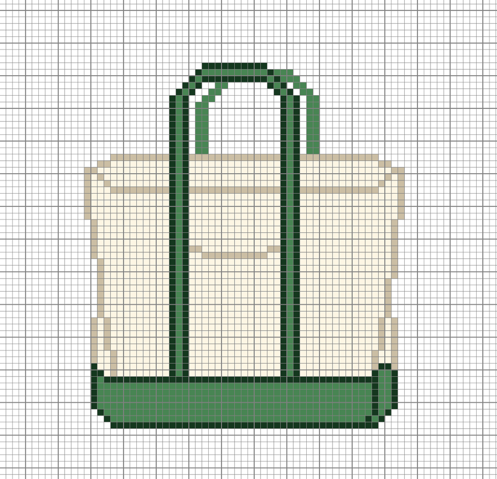 Green Canvas Boat Tote