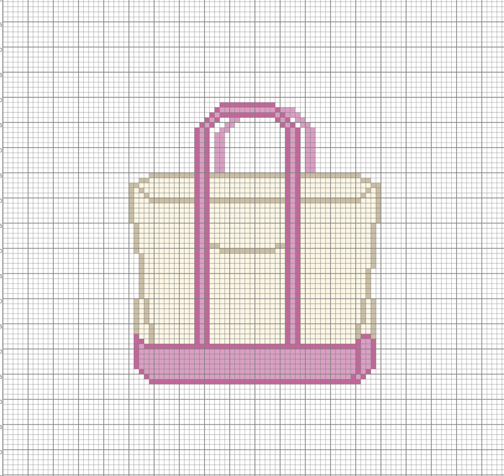 Pink Canvas Boat Tote