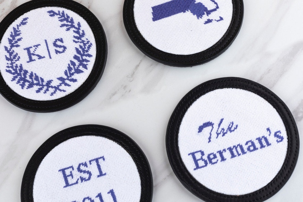 Needlepoint Coaster Finishing