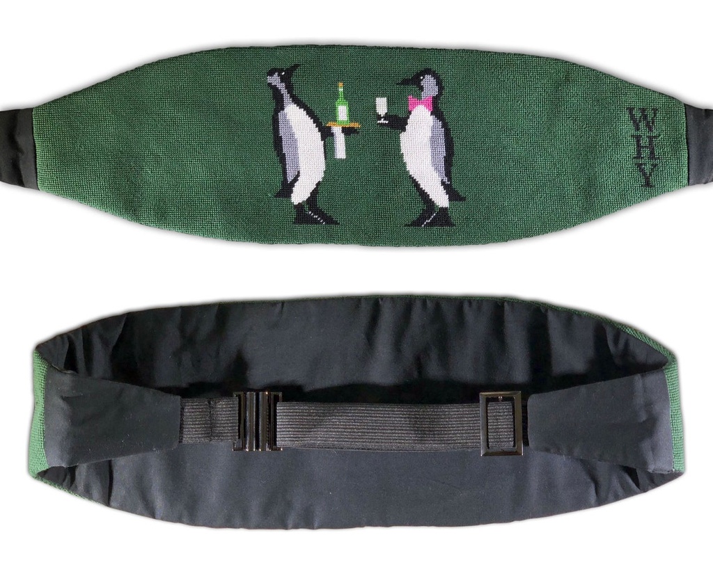 Needlepoint Cummerbund Finishing