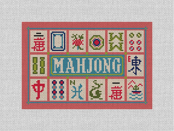 Mahjong Rose Card Bag