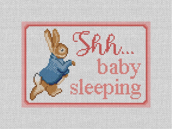 Peter Rabbit Door Hanger (Pink)