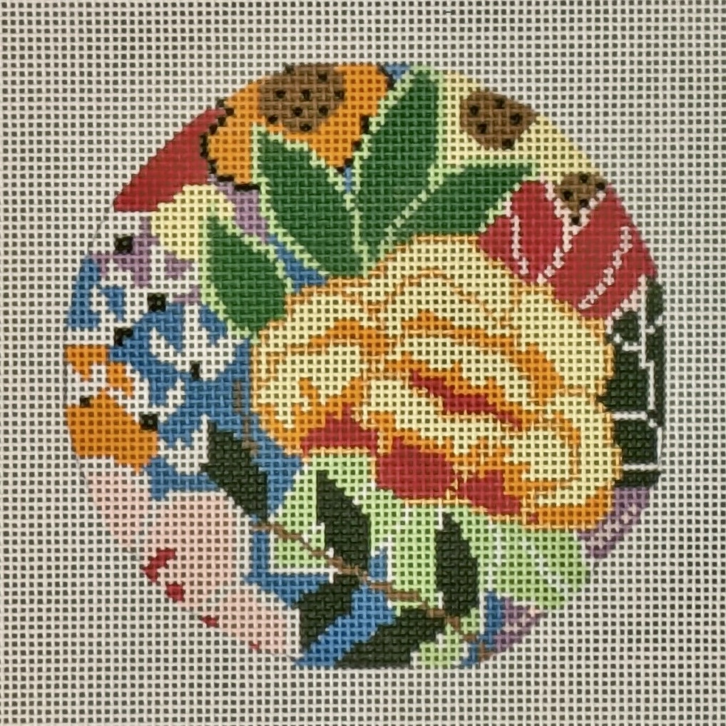 Floral Square Round