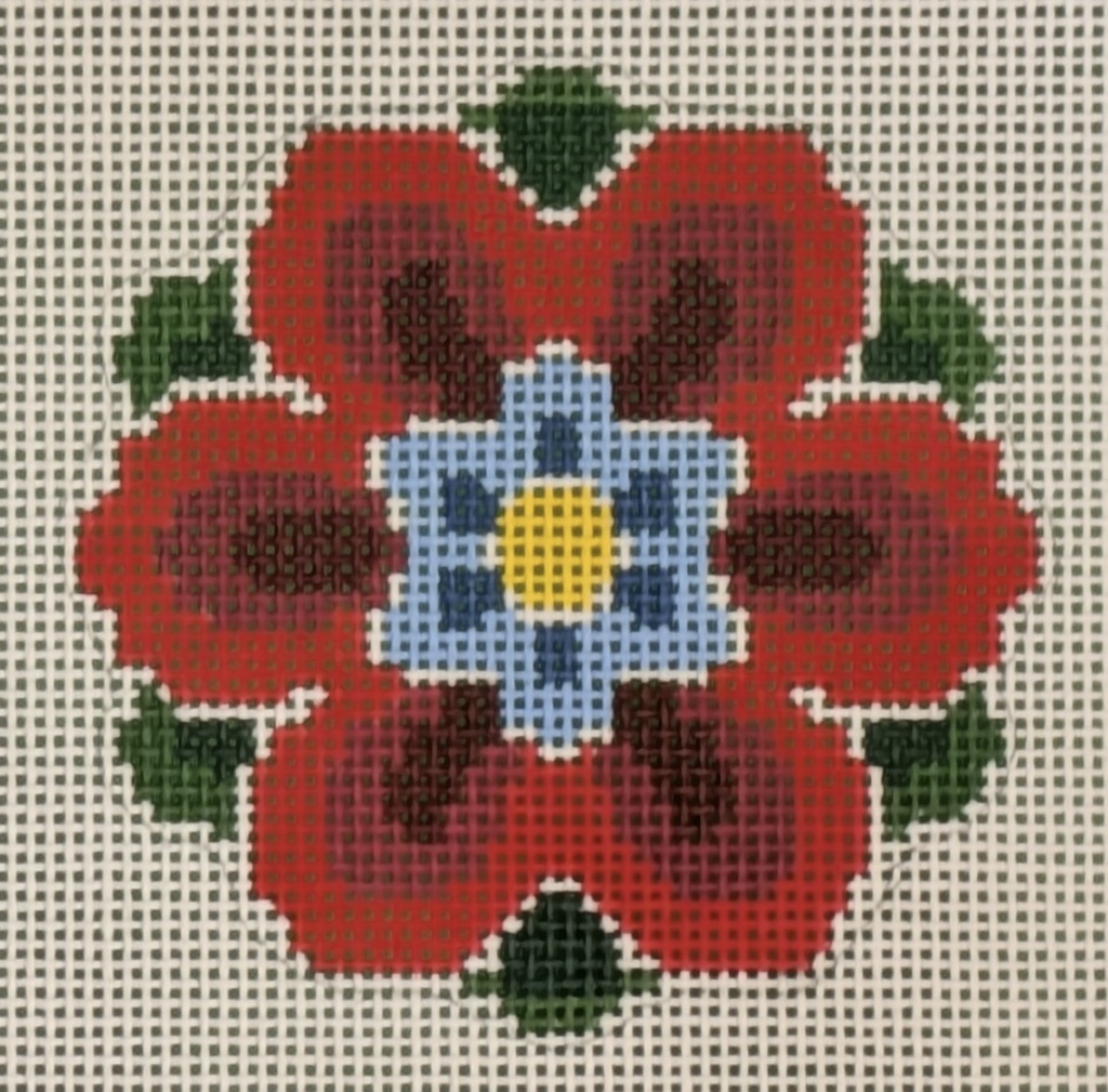 Chinese Flower Red/Blue 13