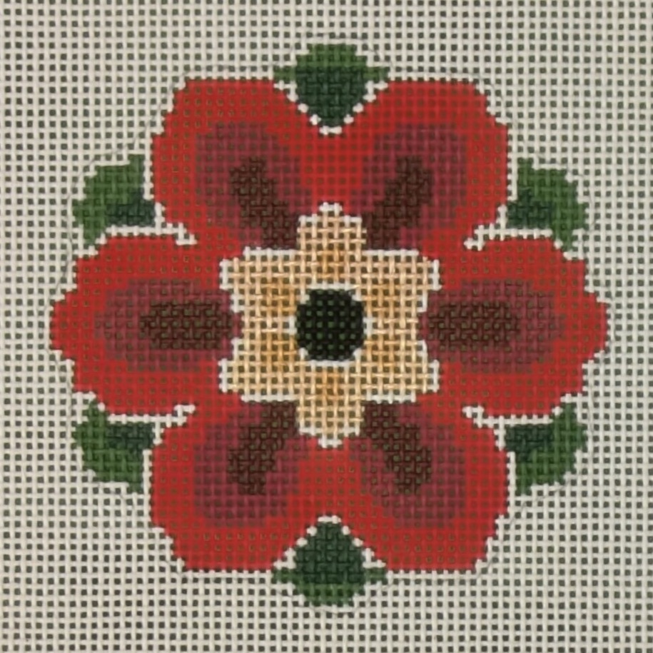 Chinese Flower Red/Gold 13