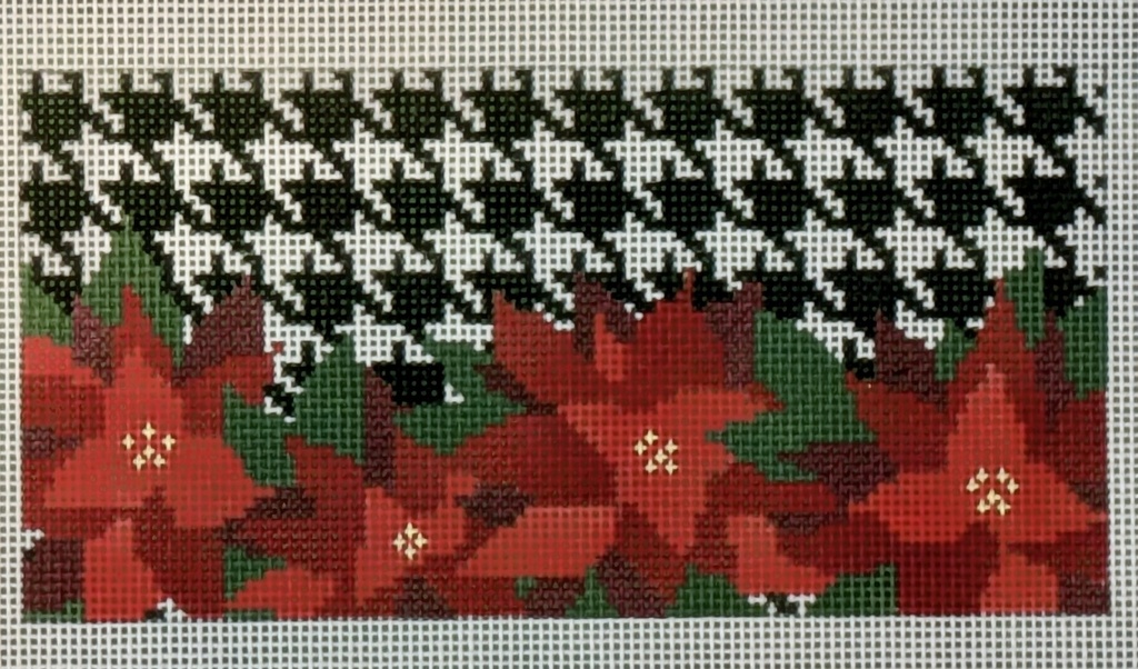 Houndstooth Poinsettia Clutch Insert