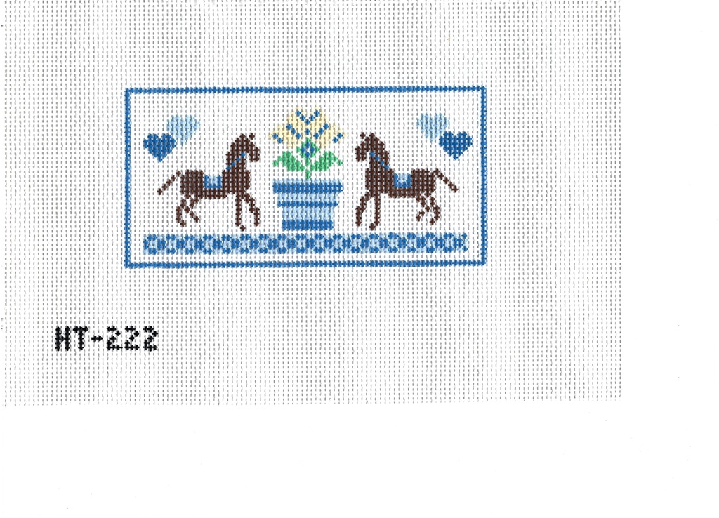 Blue Horse Clutch