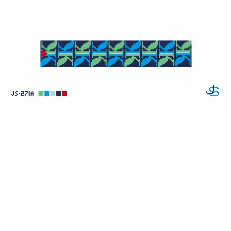 K Key Fob - Blue/Green