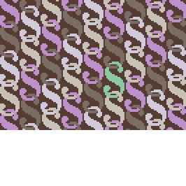 S Clutch brown and purple