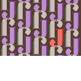 J clutch linked brown and purple