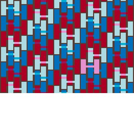 H clutch - red blue overlap
