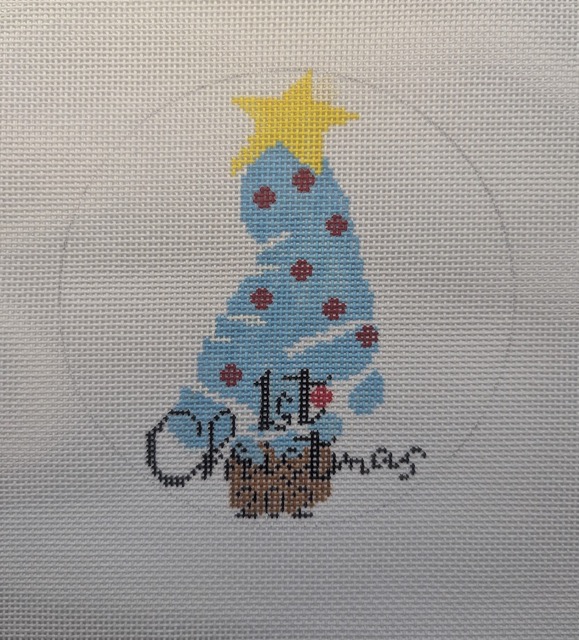 Baby’s First Christmas Foot - Blue