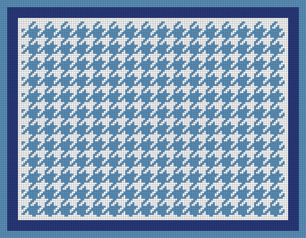 Houndstooth Blue