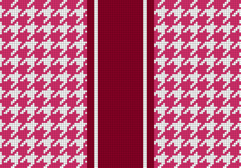 Houndstooth Clutch Pink