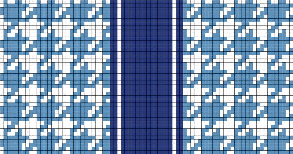Houndstooth Blue Mini