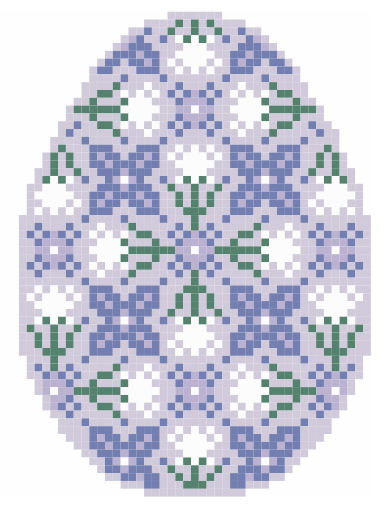 Millefleur Lilac Easter Egg