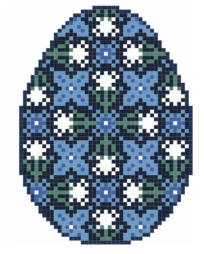 Millefleur Navy Easter Egg