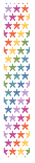 Rainbow Stars Bookmark/Key Fob