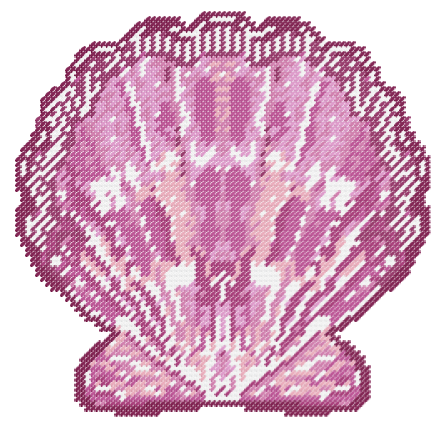 Scallop Pink Ornament