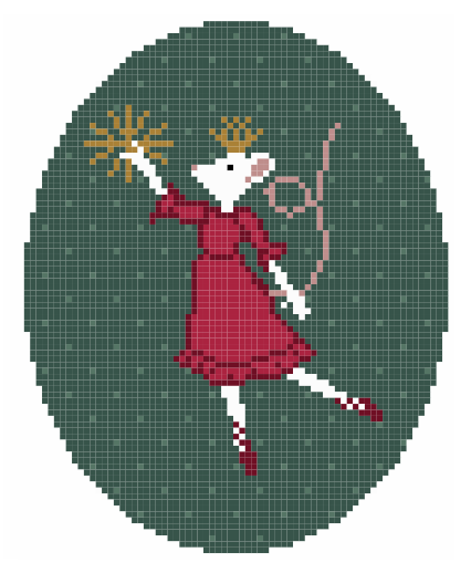 Christmas Mouse Red Ornament