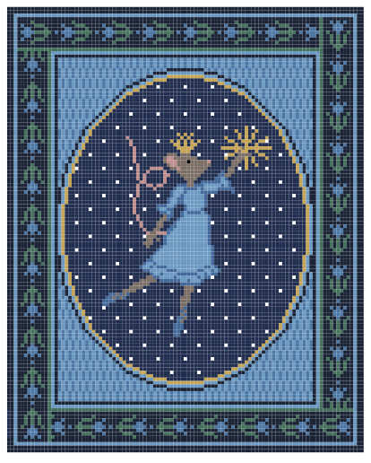 Holiday Mouse Blue Stand-Up