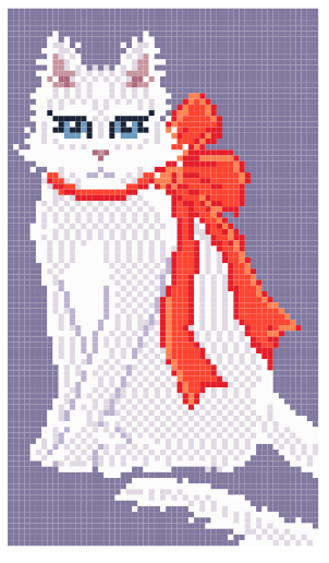 Orange Purple Cat Eyeglass Case