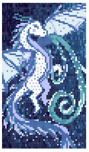 Dragon Blue Eyeglass Case