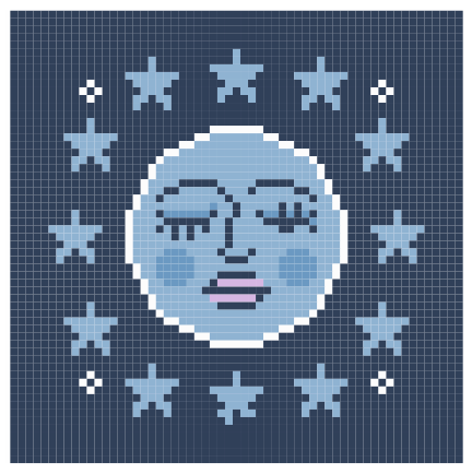 Moon Navy Square