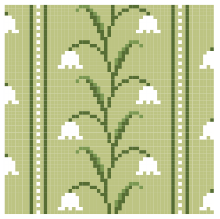 Lily of the Valley Light Green Square