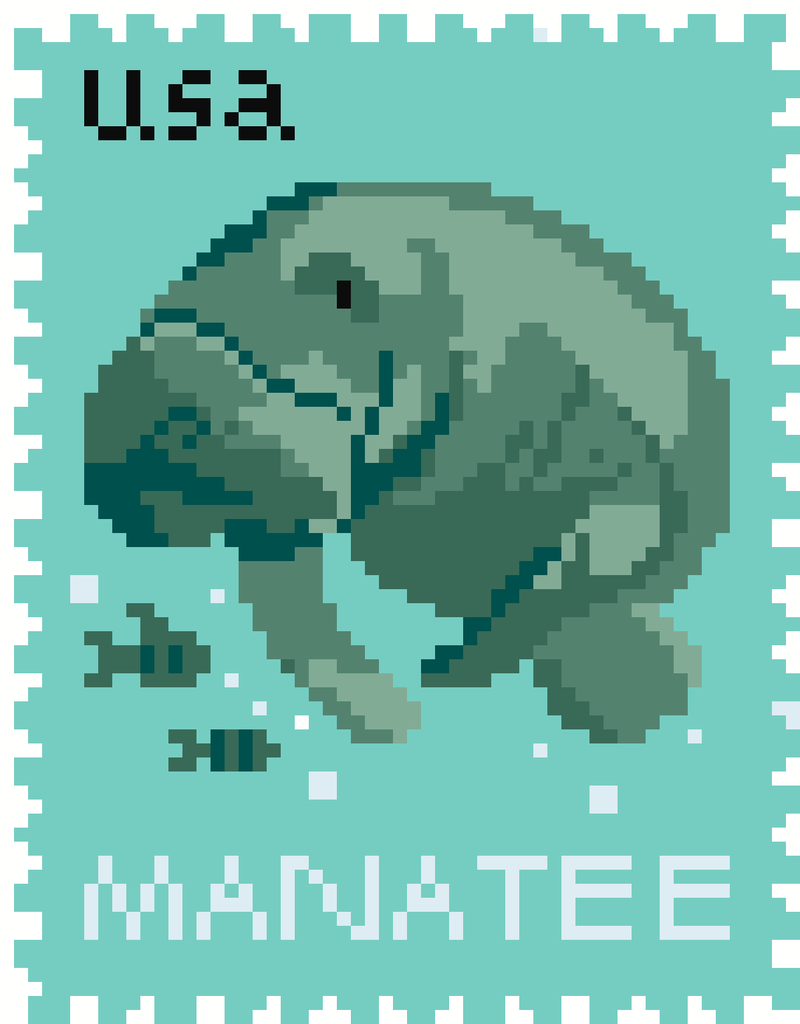 Manatee Stamp