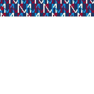 M key fob - linked blue and red