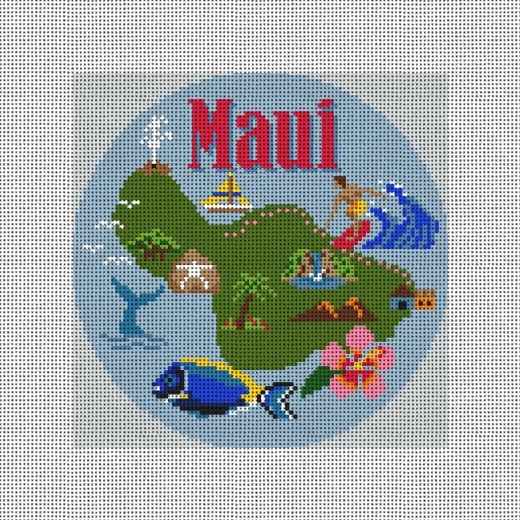Maui Travel Round (Map)
