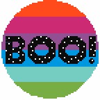 Colorful Boo! 