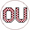 OU Checkerboard Letters 