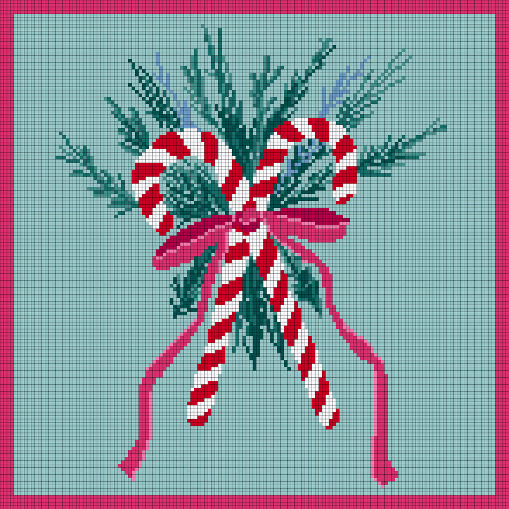 Candy Cane Bow