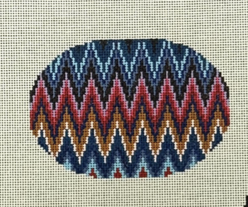 Oval - Dark Bargello