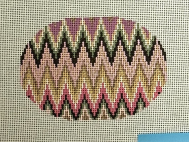 Oval - Light Bargello