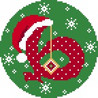 'B' Santa Hat Alpha