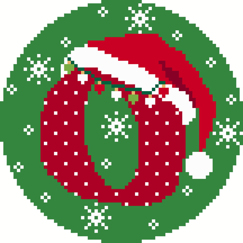 Santa Hat Alphabet O