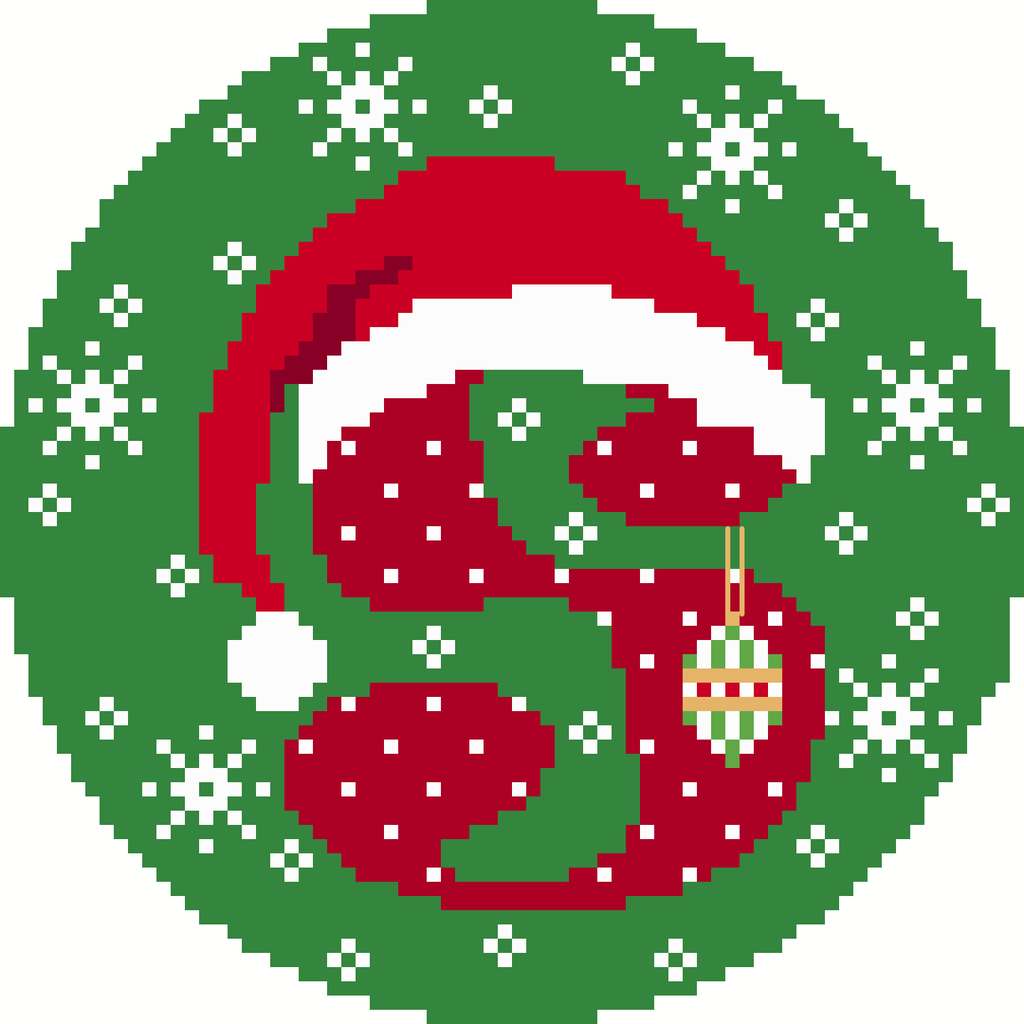 Santa Hat Alphabet S