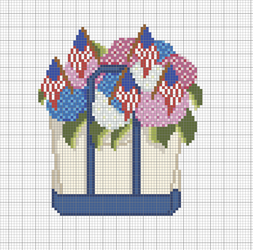 Patriotic Hydrangea Tote