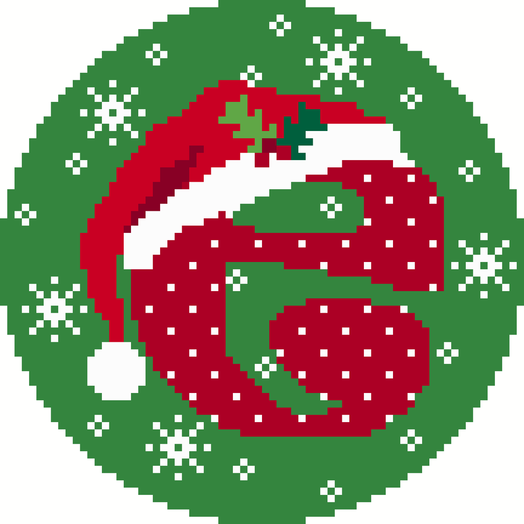 Santa Hat Alphabet E