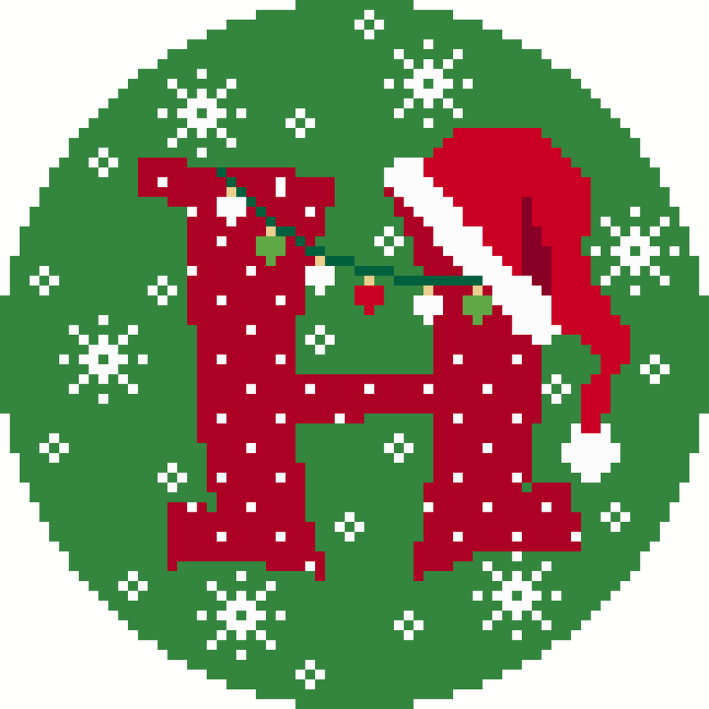 Santa Hat Alphabet H