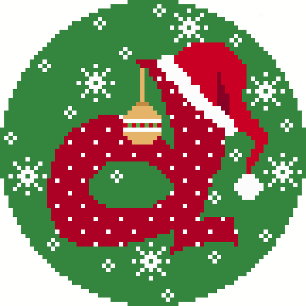 Santa Hat Alphabet D
