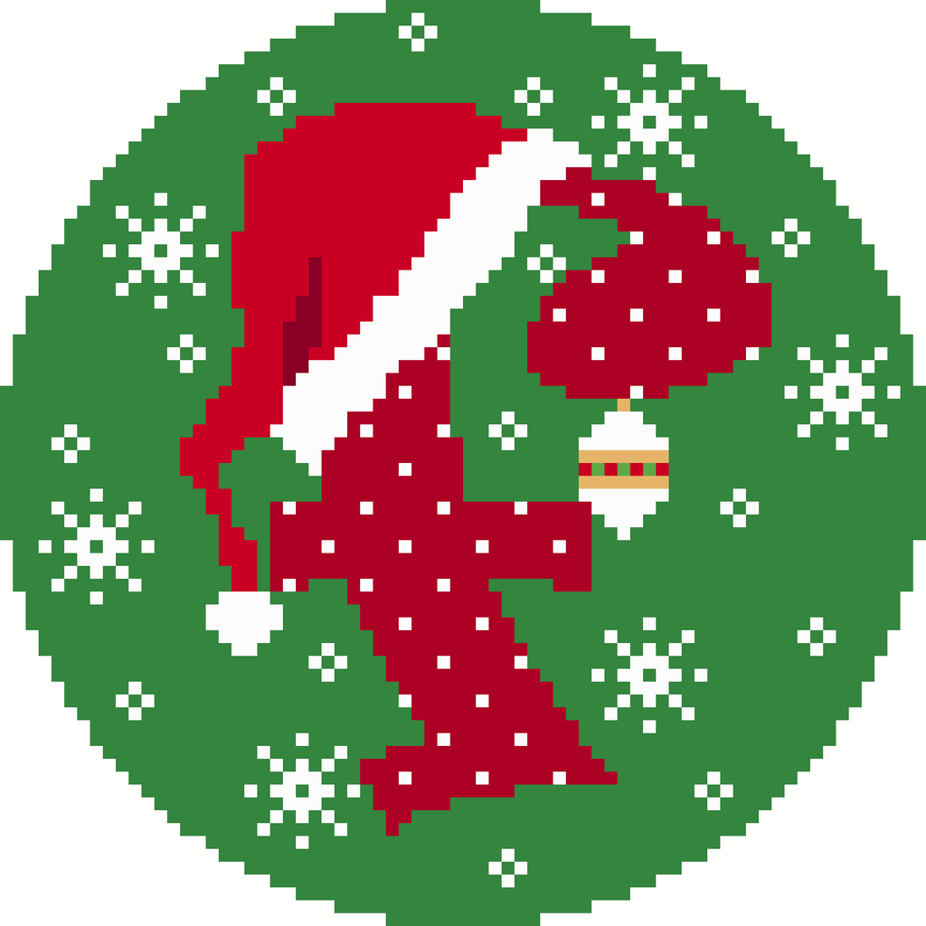 Santa Hat Alphabet F